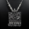 Oxidized Silver Necklace And Earrings Set