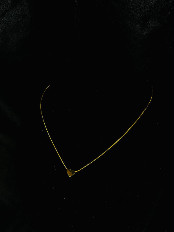 Gold-Plated Heart Pendant Necklace