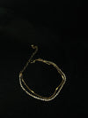 Gold-Plated Double Chain Anklet