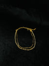 Gold-Plated Double Chain Anklet