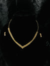 Classic Gold Sparkle Necklace Set