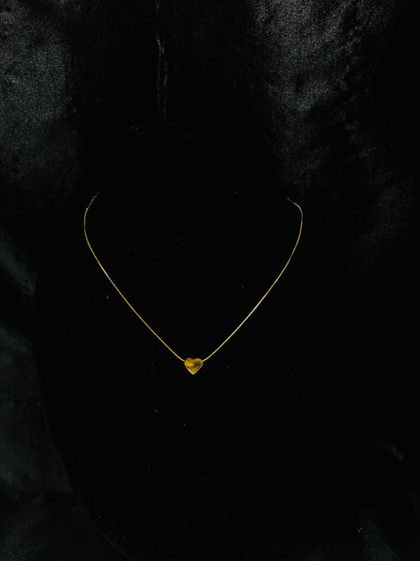 Gold-Plated Heart Pendant Necklace