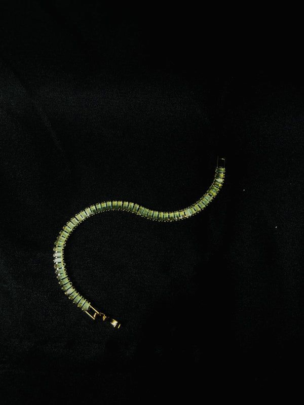 Mint Green Tennis Bracelet.