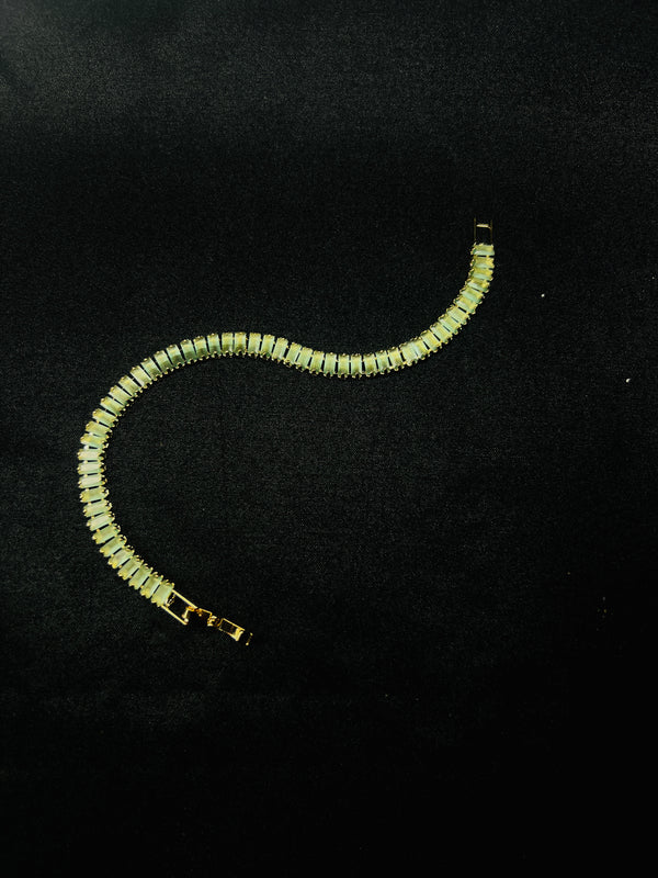 Mint Green Tennis Bracelet.