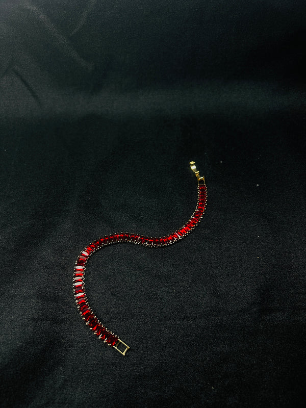 Red Tennis Bracelet.