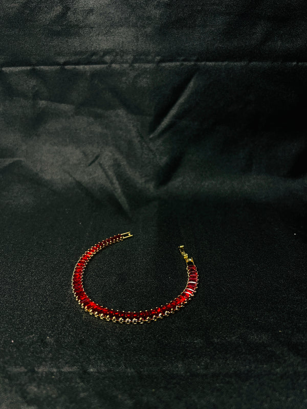 Red Tennis Bracelet.
