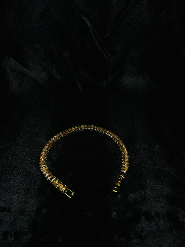 Golden Tennis Bracelet.