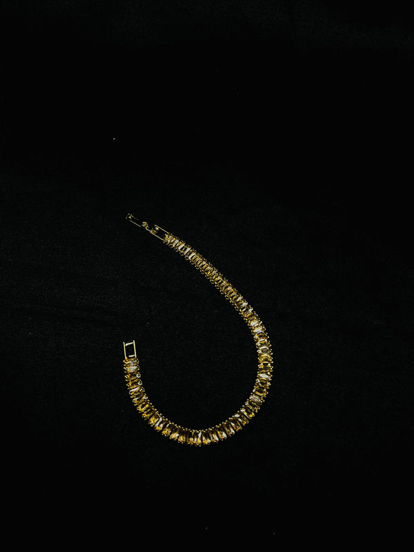 Golden Tennis Bracelet.