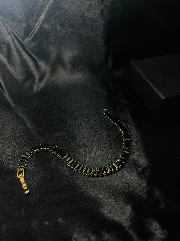Black Tennis Bracelet.