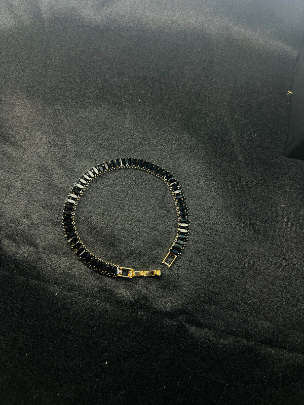 Black Tennis Bracelet.