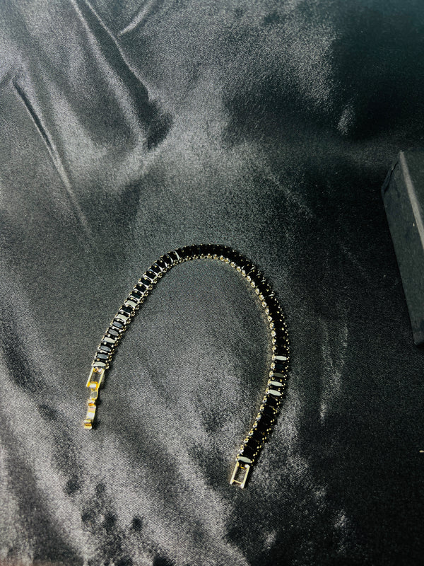 Black Tennis Bracelet.