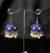 Oxidized Navy Blue Bell Jhumki