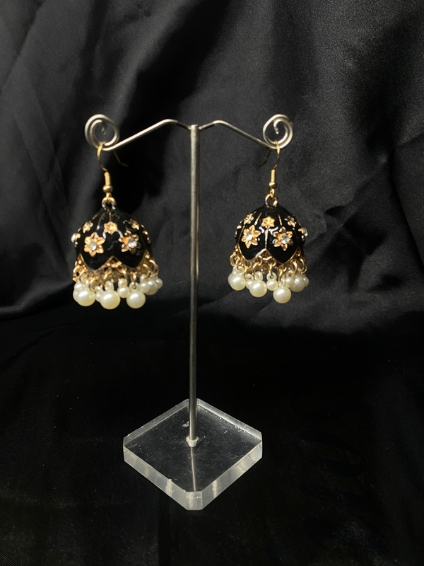 Oxidized Black Bell Jhumki