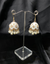 Oxidized White Bell Jhumki