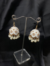 Oxidized White Bell Jhumki